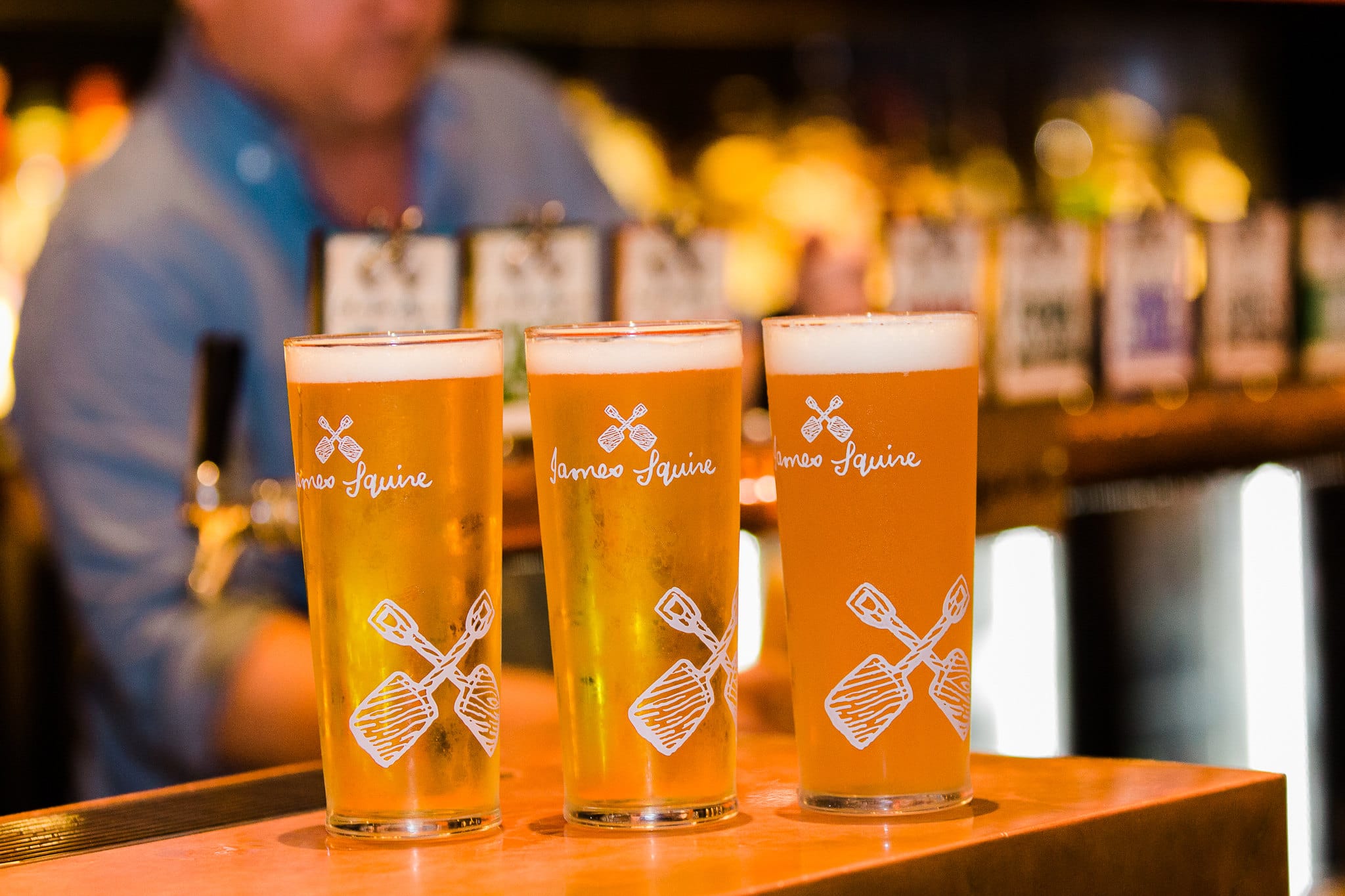 a lineup of James Squire beers